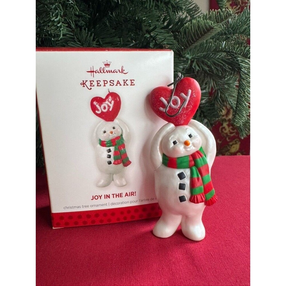 Hallmark Keepsake Joy in the Air Snowman Ornament 2013 Limited Edition Whimsy